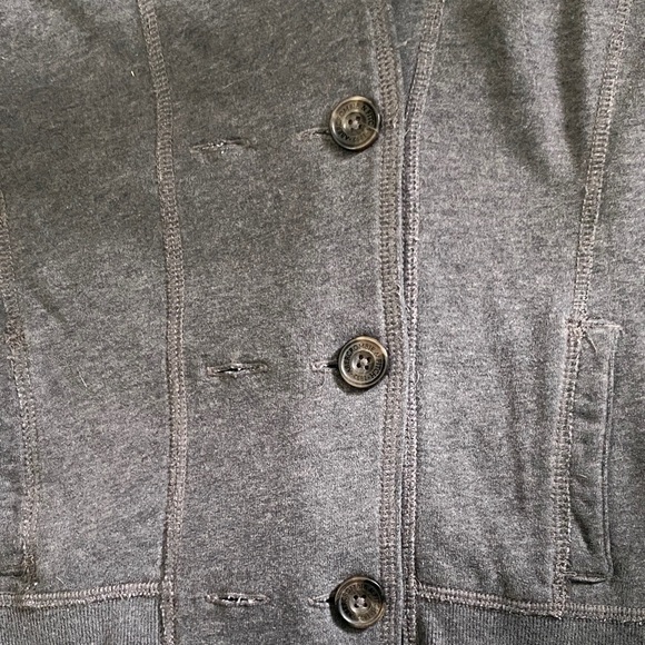 Abercrombie & Fitch Gray Hoodie with Faux Fur Trim - Picture 3 of 5